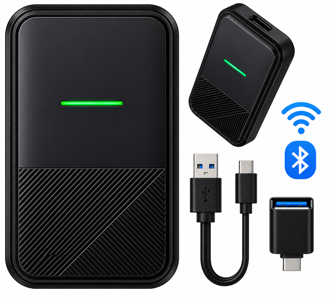 Автомобільний бездротовий адаптер CarPlay P10 для iPhone з Bluetooth 5.0 та Wi-Fi 5G 0271/МК фото