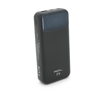 Powerbank ACL PW-117 20000 mAh PD 22.5W з кабелями USB-C/Lightning чорний 45611 фото