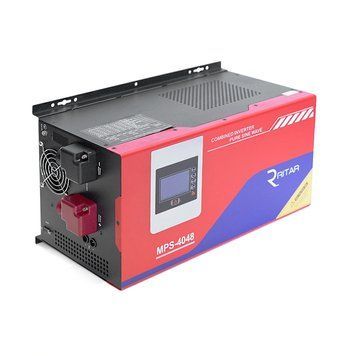 Гибридный инвертор RITAR RTSWm-MPPT-MPS-4048, 4000W, 48V, ток заряда 0-45A, 180-265V, MPPT (60А, 64-130Vdc) 10329 фото