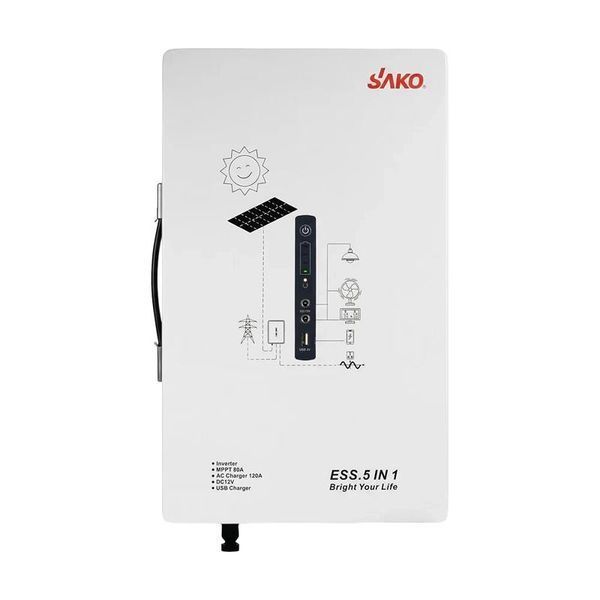 Система резервного живлення SAKO Alpha-W-ESS 1000 Вт 2009.6 Вт&middot;год LiFePO4 з ДБЖ 7072 фото