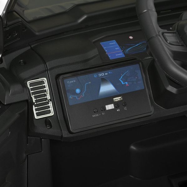 Детский электромобиль джип JJ2500EBLR-2 (24V) черный, 2 мотора, EVA колеса, пульт 2.4G JJ2500EBLR-2(24V) фото
