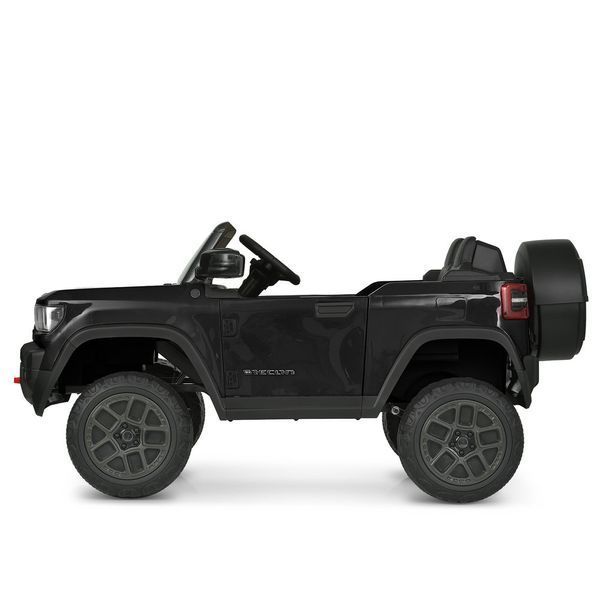 Детский электромобиль джип JJ2500EBLR-2 (24V) черный, 2 мотора, EVA колеса, пульт 2.4G JJ2500EBLR-2(24V) фото