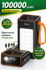 Повербанк 100000 mAh з LED-фонарем и быстрой зарядкой Hoco JA88A 22.5W 9797/DM фото 2