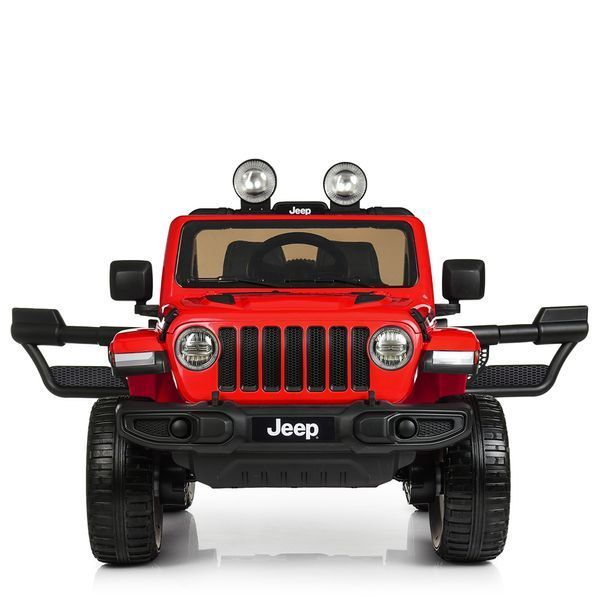 Дитячий електромобіль джип Jeep Rubicon M 4176EBLR-3 4WD червоний, 4 мотори, EVA колеса, пульт 2.4G M 4176EBLR-3 фото
