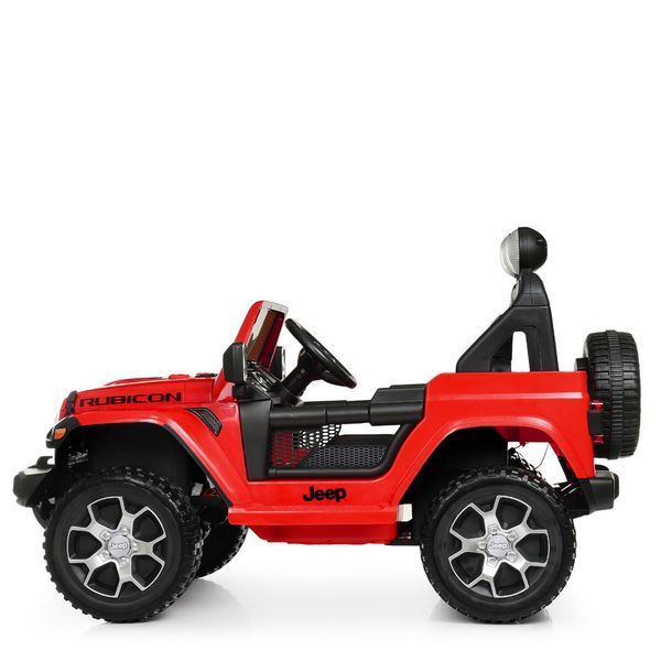 Дитячий електромобіль джип Jeep Rubicon M 4176EBLR-3 4WD червоний, 4 мотори, EVA колеса, пульт 2.4G M 4176EBLR-3 фото