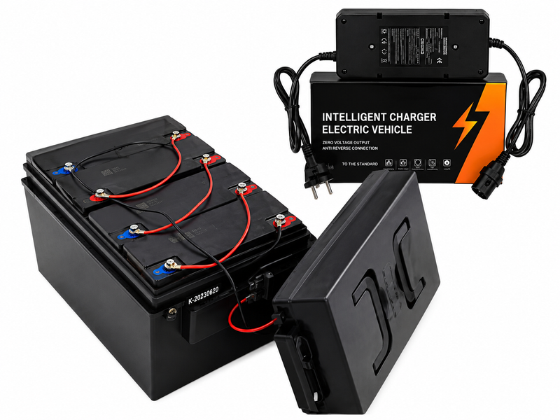 Триколісний електроскутер TRIVARO 600W з двома сидіннями, амортизацією та сигналізацією, чорний 0268/МК фото