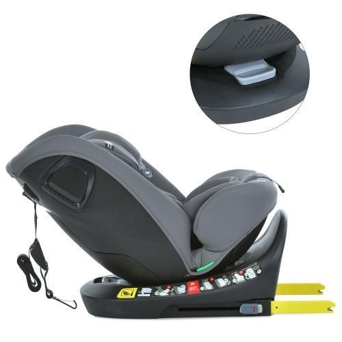 Автокрісло дитяче El Camino ME 1188 i-HOLD Shadow Gray i-Size R129 ISOFIX 360&deg; (40&ndash;150 см) ME 1188 Shadow Gray фото