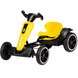 Складной детский электромобиль Go-Kart с пультом управления, музыкой и подсветкой 85&times;60&times;50 см желтый 0202-2/МК фото 1