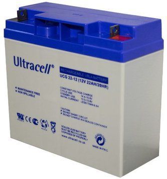 Акумуляторна батарея Ultracell UCG22-12 GEL 12V 22 Ah (182x 77 x 168) White Q1/230 28768 фото