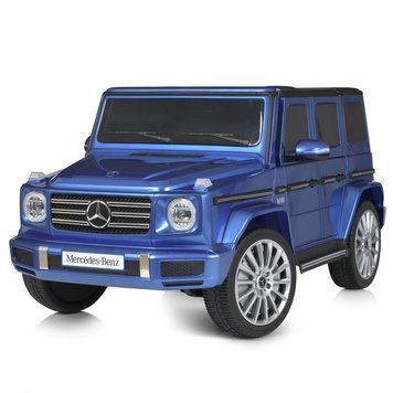 Дитячий електромобіль джип M 5028EBLRS-4 Mercedes-Benz синій, 4x25W, 12V10Ah, EVA колеса, пульт 2.4G M 5028EBLRS-4 фото