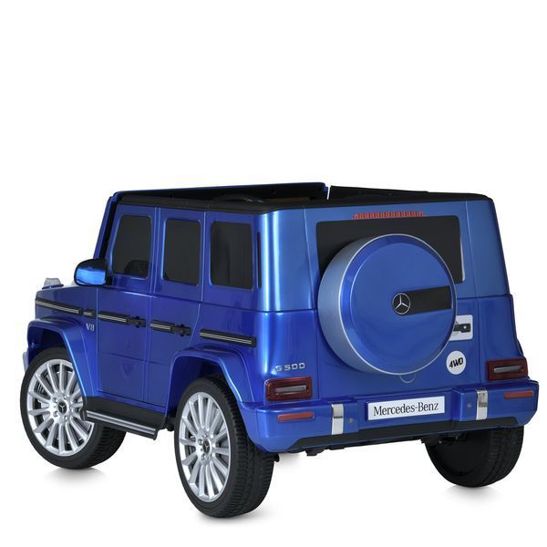 Дитячий електромобіль джип M 5028EBLRS-4 Mercedes-Benz синій, 4x25W, 12V10Ah, EVA колеса, пульт 2.4G M 5028EBLRS-4 фото
