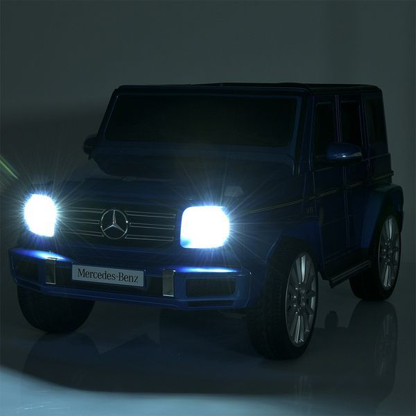 Дитячий електромобіль джип M 5028EBLRS-4 Mercedes-Benz синій, 4x25W, 12V10Ah, EVA колеса, пульт 2.4G M 5028EBLRS-4 фото