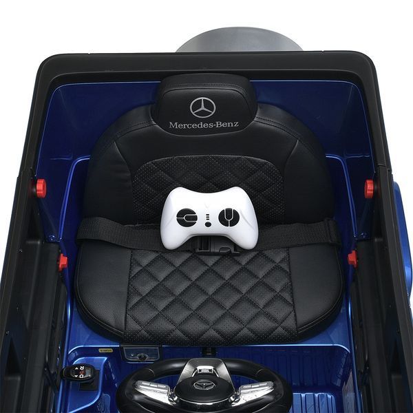 Дитячий електромобіль джип M 5028EBLRS-4 Mercedes-Benz синій, 4x25W, 12V10Ah, EVA колеса, пульт 2.4G M 5028EBLRS-4 фото