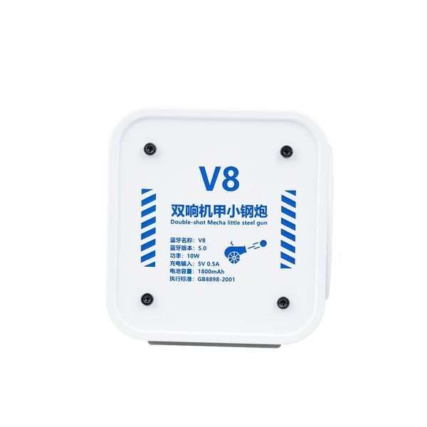 Колонка портативная V8 BT/TF/USB/TWS 10 вт белая V8W V8W фото