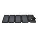 Solar panel 4 Foldings, built-in microUSB cable, Output: 5 /1 А(USB), plastic, Black, Corton box 26932 фото 1