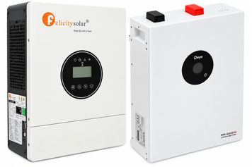 Комплект резервного живлення Felicity IVEM4024-II 4000 Вт + Deye WD-G24200 5,12 кВт&middot;год LiFePO4 200 А&middot;год 45561-48140 фото