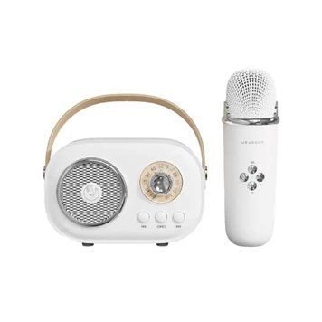 Колонка портативна з мікрофоном C-20 BT/TF/USB/FM 5 Вт Білий C20W C20W фото