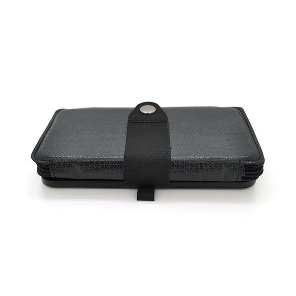 Solar panel 5 Foldings, built-in microUSB cable, Output: 5 /1,2 А(USB), plastic, Black, Corton box 26933 фото