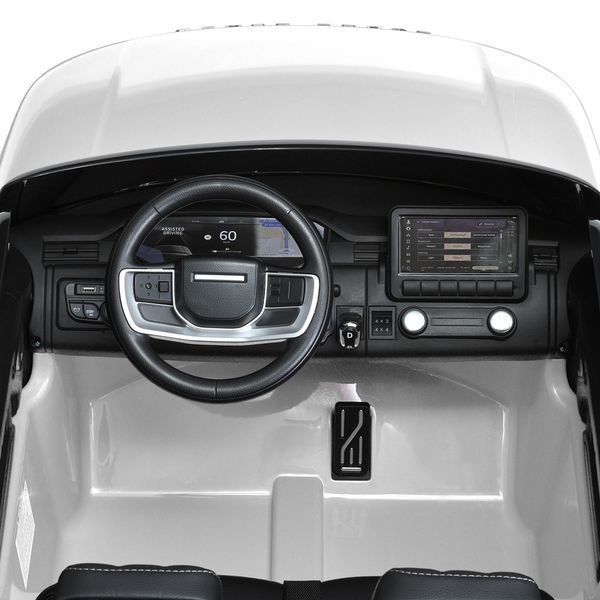 Дитячий електромобіль джип M 5055EBLR-1 (4WD) Range Rover, 4 мотори, EVA колеса, шкіряне сидіння, білий M 5055EBLR-1(4WD) фото