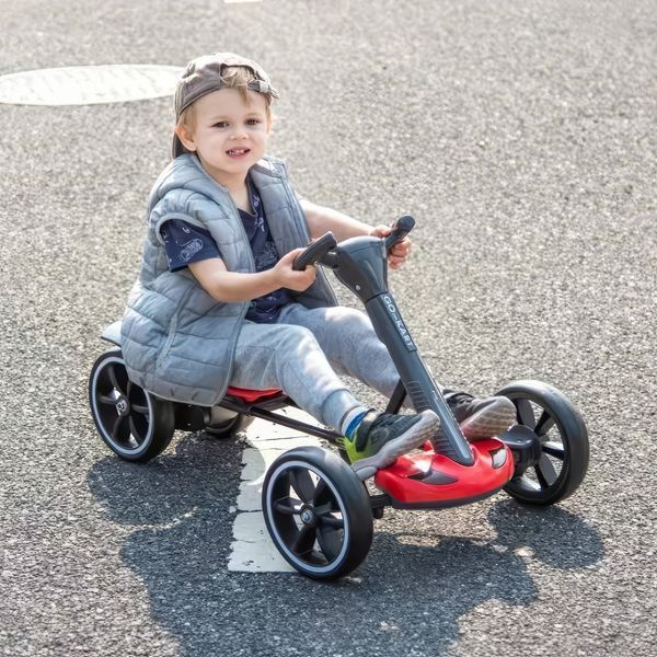 Складной электромобиль на аккумуляторе 6V 4.5Ah Go-Kart Красный 0144/МК фото