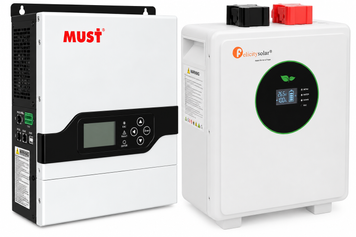 Комплект резервного живлення MUST PV18-3224VPM II 3200 Вт + FelicityESS FLA24100WG2 2,56 кВт&middot;год LiFePO4 100 А&middot;год 37156-46238 фото