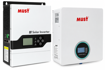 Комплект резервного живлення MUST PV18-3224VPM II 3200 Вт + MUST LP16-24100 2,56 кВт&middot;год LiFePO4 100 А&middot;год 37156-32860 фото