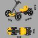 Складаний електромобіль на акумуляторі 6V 4.5Ah Go-Kart Жовтий 0145/МК фото 2