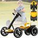 Складаний електромобіль на акумуляторі 6V 4.5Ah Go-Kart Жовтий 0145/МК фото 1