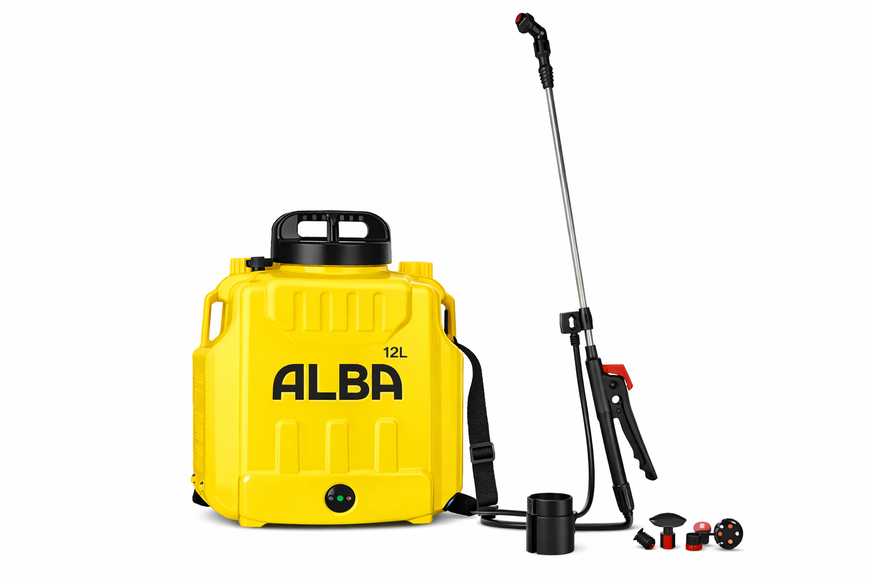 Аккумуляторный ранцевый опрыскиватель ALBA Spray CF-BC-5, электрический садовый опрыскиватель для растений, деревьев и теплиц 37314 фото