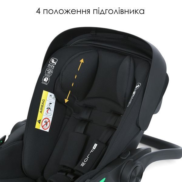 Автокрісло El Camino i-FLOW ME 1198 Black i-Size R129 для дітей 40&ndash;87 см ME 1198 Black фото