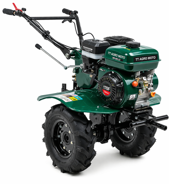 Мотоблок бензиновий MB-900-ZX TT AGRO MOTO (ремінний привід), двигун 170F, 7 к.с., зелений, 4-тактний MB-900-ZX фото