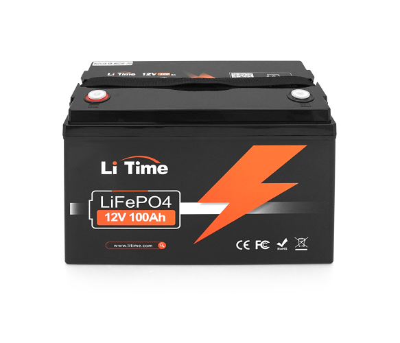 Акумулятор LiFePO4 LiTime L12V100-BASIC-4-A100 12,8 В 100 А&middot;год 1280 Вт&middot;год BMS 100 А M8 38033 фото