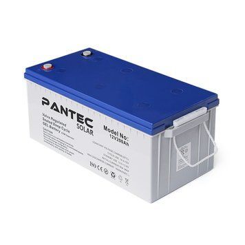 Акумуляторна батарея PANTEC 200-12 GEL 12V 200 Ah (522 x 240 x 224), 60.3 kg Grey Q1/48 37505 фото
