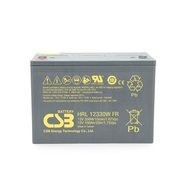 Акумуляторна батарея CSB HRL12330W, 12V 100Ah (308.7х168х210.6(220) 28231 фото