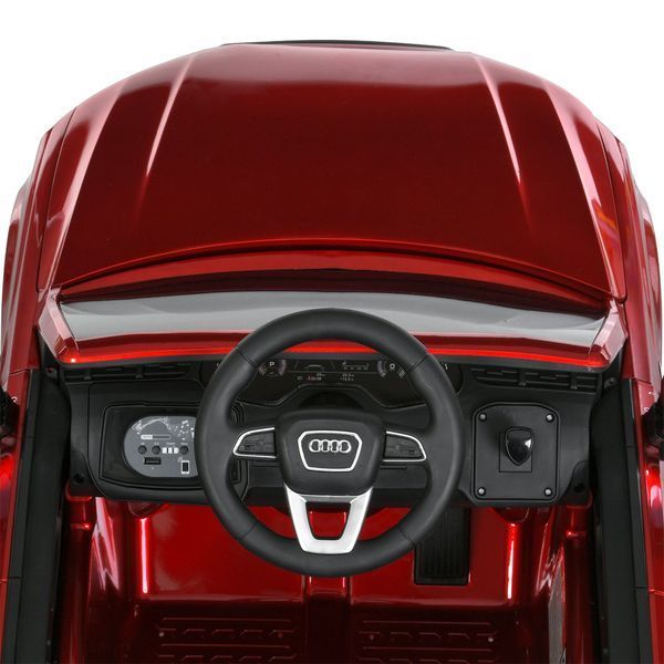 Дитячий електромобіль Audi Q7 M 5796EBLRS-3 червоний, 2 мотори 35W, EVA колеса, шкіряне сидіння, пульт 2.4G M 5796EBLRS-3 фото