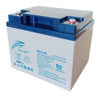 Акумуляторна батарея GEL RITAR DG12-40, Gray Case, 12V 40.0Ah ( 198 х 166 х 169 (169) ) Q1/60 2518 фото