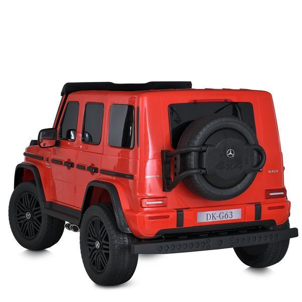 Дитячий електромобіль Mercedes-Benz G63 M 5880EBLR-3 (24V) червоний, 4 мотори 200W, EVA колеса, шкіряне сидіння, пульт 2.4G M 5880EBLR-3(24V) фото
