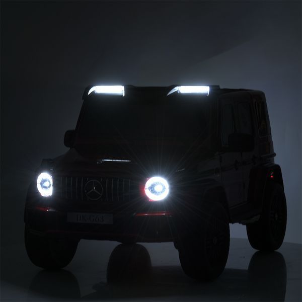 Дитячий електромобіль Mercedes-Benz G63 M 5880EBLR-3 (24V) червоний, 4 мотори 200W, EVA колеса, шкіряне сидіння, пульт 2.4G M 5880EBLR-3(24V) фото