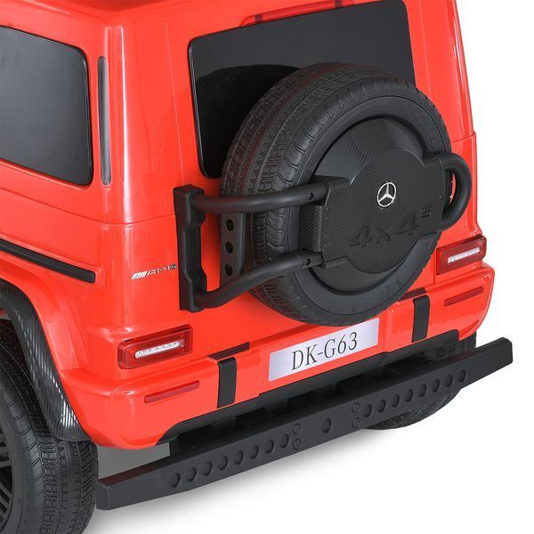 Дитячий електромобіль Mercedes-Benz G63 M 5880EBLR-3 (24V) червоний, 4 мотори 200W, EVA колеса, шкіряне сидіння, пульт 2.4G M 5880EBLR-3(24V) фото