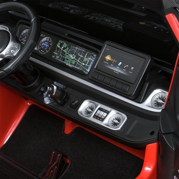 Дитячий електромобіль Mercedes-Benz G63 M 5880EBLR-3 (24V) червоний, 4 мотори 200W, EVA колеса, шкіряне сидіння, пульт 2.4G M 5880EBLR-3(24V) фото