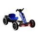 Складаний дитячий електромобіль Go-Kart &mdash; синій, пульт, музика, підсвітка, 6V 7Ah 0202/МК фото 1