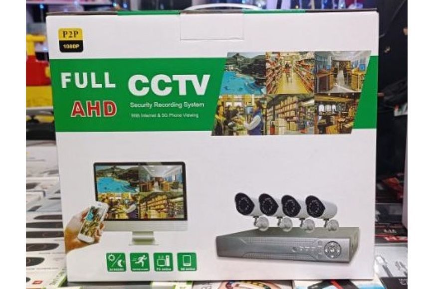 Набір 4 камери 4 Мп FULL AHD CCTV для відеоспостереження 12399/МК фото