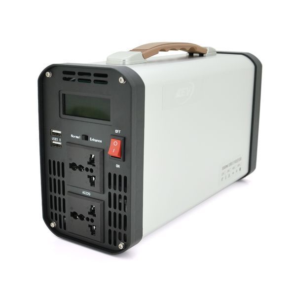 Інвертор напруги AEV6500W, 3000W, 12/220V з апроксимованою синусоїдою, 2 універсальні розетки, 2*USB (DC:5V/2.4A), клемні дроти, BOX 28508 фото