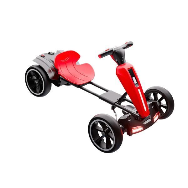 Складаний дитячий електромобіль Go-Kart &mdash; пульт, музика, підсвітка, 6V 7Ah 0202-1/МК фото