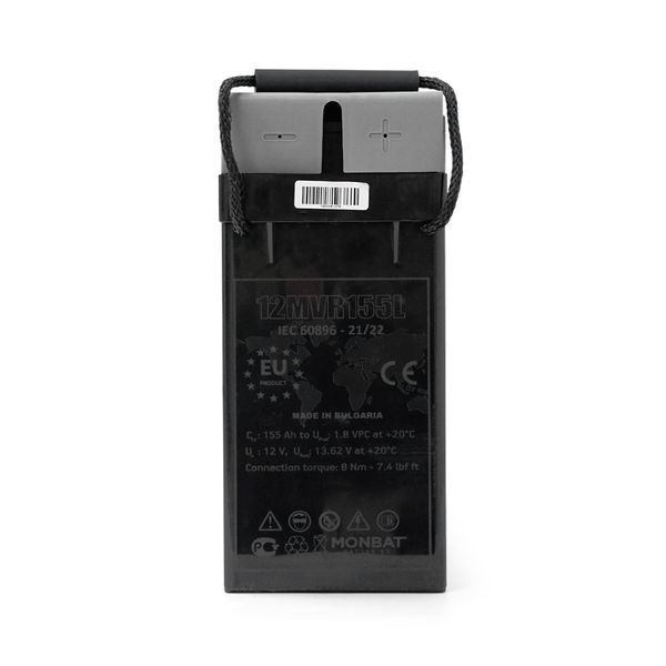 Акумуляторна батарея MONBAT FRONT TERMINAL 12MVR155L AGM 12V/155 Ah, 555x125x276 мм, 50,8 кг 37528 фото