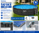 Каркасний басейн Bestway 561KE APX 365 круглий 610&times;132 см з піщаним фільтр-насосом, драбиною, тентом та Polysphere 561KE фото 4