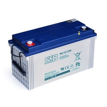 Акумуляторна батарея SSB AGM SBL135-12HR 12 V 120 Ah (406 x 174 x 215), 34 kg White 37619 фото