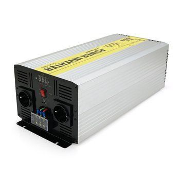 Инвертор напряжения RITAR RSC-5000, 12V/220V, 5000W с правильной синусоидой, 2xShuko, 1xUSB, клеммные провода, клеммные колодки, BOX, Q2 28837 фото