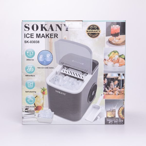 Ледогенератор для дома SOKANY 112 Вт SK-03038 SK-03038 фото