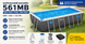 Каркасний басейн Bestway 561MB Steel Pro MAX 488&times;244&times;122 см, прямокутний, з фільтр-насосом, драбиною та тентом 561MB фото 4